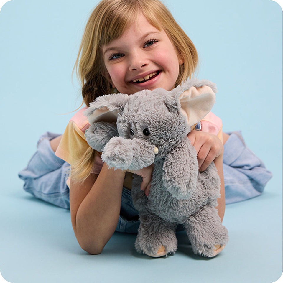 Gray Elephant - Cheerful Artisan Warmies Highlight