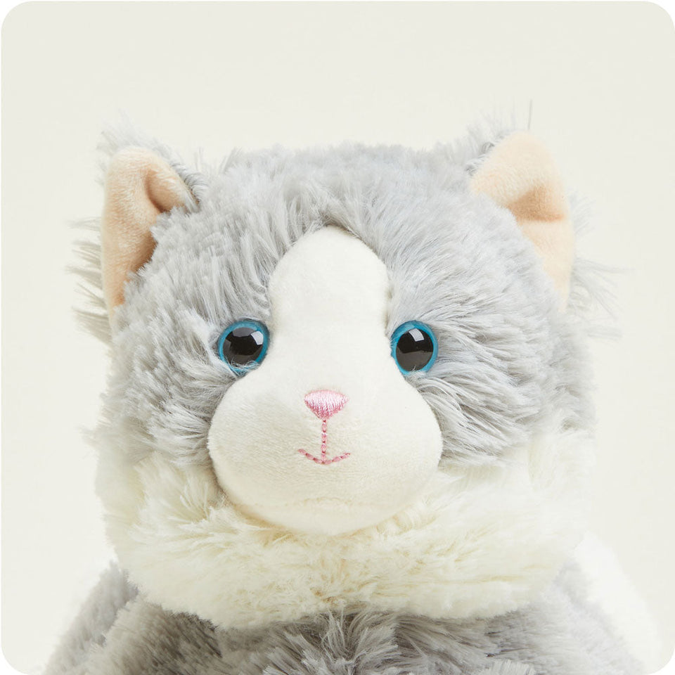 Laying Down Gray Cat - Soft Professional Warmies Highlight
