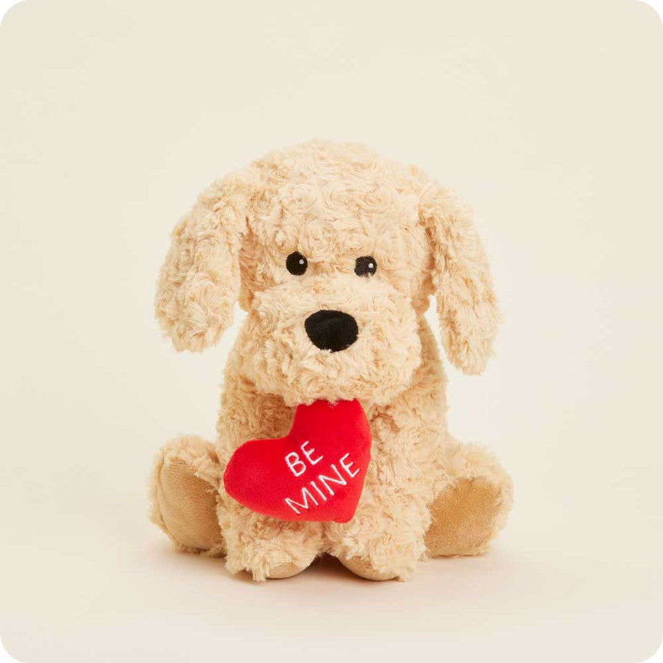 Be Mine Golden Dog - Expressive Studio Warmies Curation