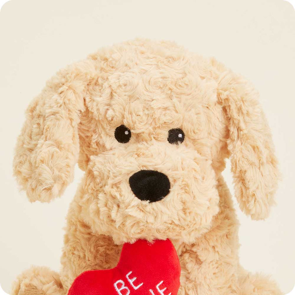 Be Mine Golden Dog - Expressive Studio Warmies Curation