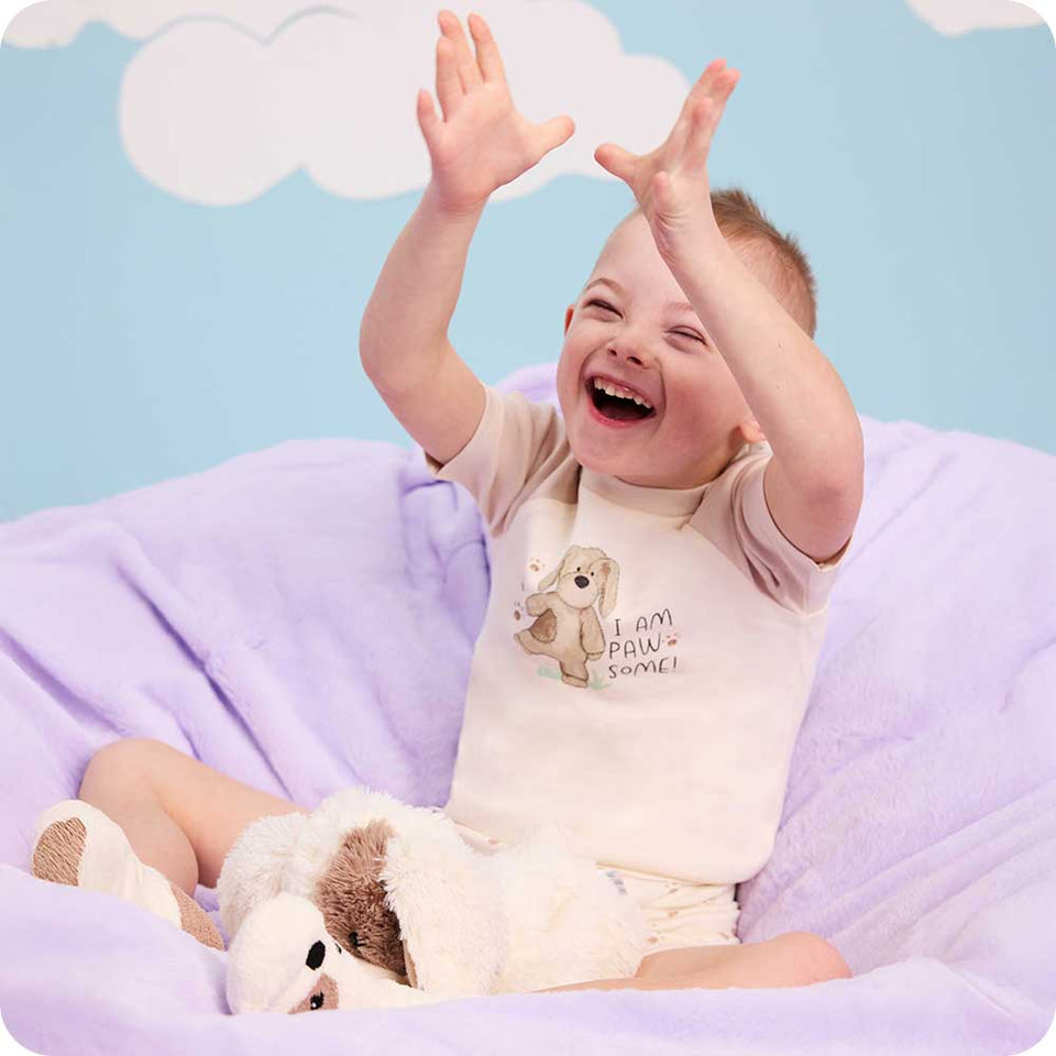 Puppy Shorties Pajamas - Dynamic Expressive Pajamas Assortment